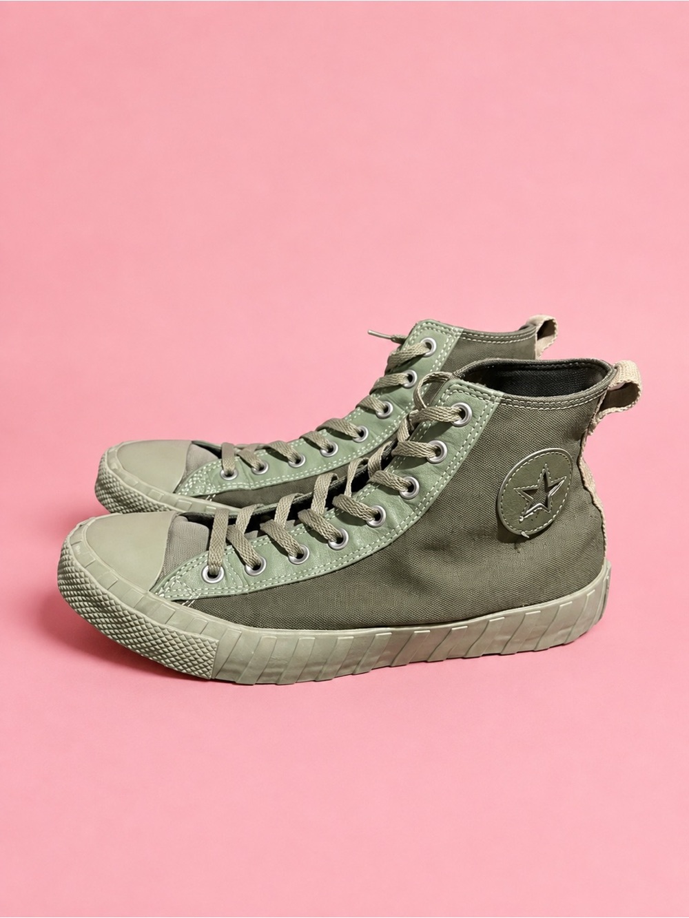 Converse All Star Sage Green High Top Sneakers Men’s 10